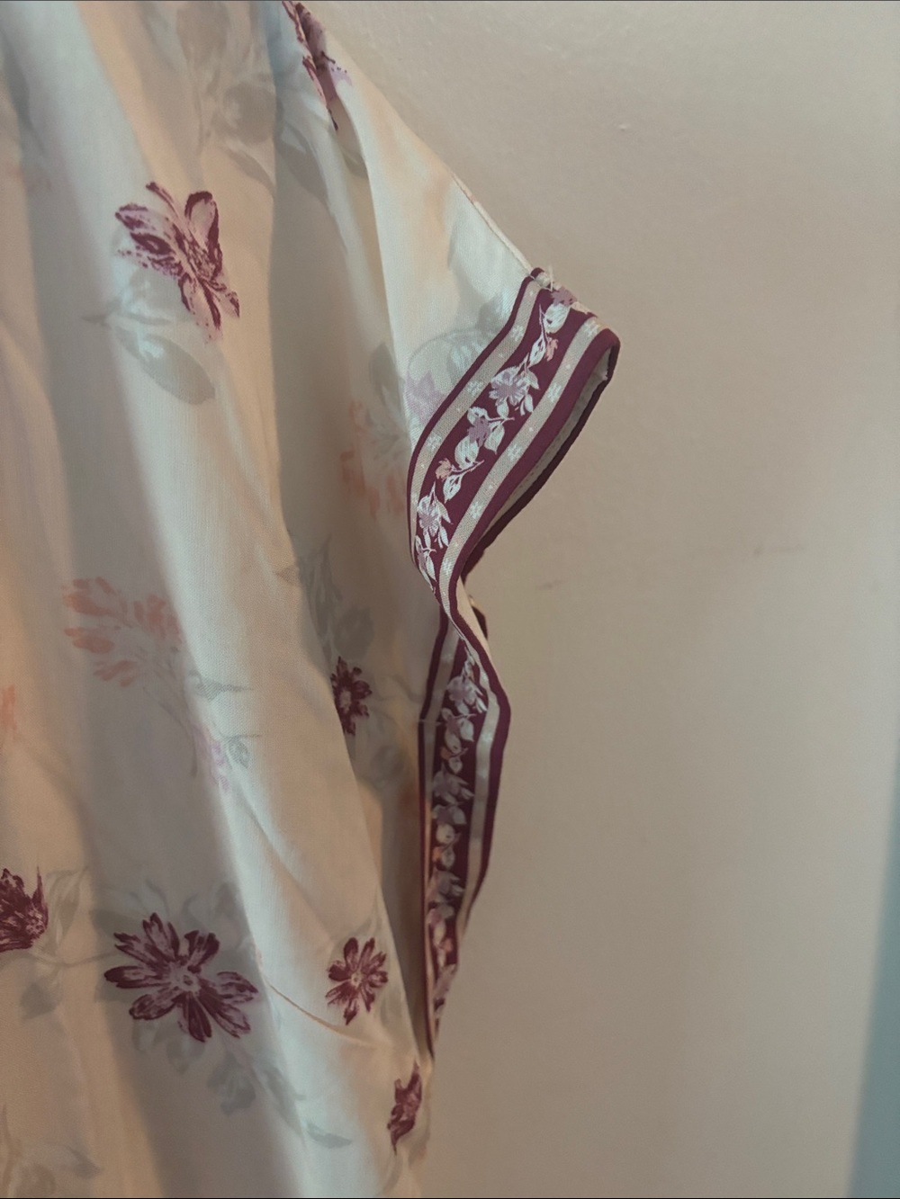 Lucky Brand Boho Floral Tiered Split Neck Midi Dress Size XL - Picture 5 of 11